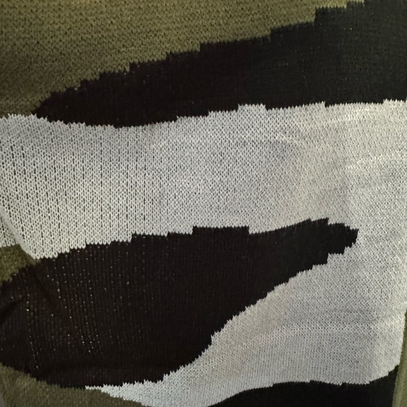 Jess Lea Caleb Camo Knit Cardigan Sz 2X NWT - Picture 3 of 5